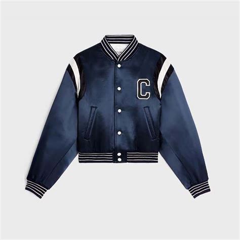 celine denim bomber jacket|Celine men's blouse.